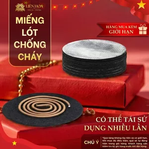 Miếng Lót Chống Cháy - Liên Hoa, Lót Đáy Lư Xông Trầm Hương Dùng Cho Các Loại Trầm Đốt