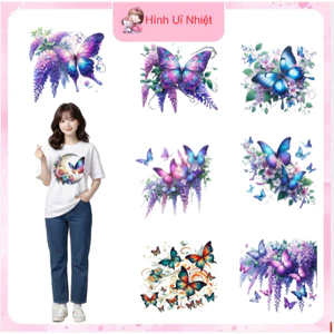 Hình ủi nhiệt in pét quần áo,nhiều mẫu nhiều size,hình in trang trí quần áo tại nhà bằng bàn là bàn ủi