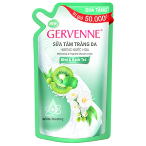 Túi sữa tắm Gervenne 380g hương KIWI