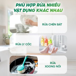 [TẶNG NƯỚC RỬA RAU CỦ] Combo 3 Chai Nước Rửa Chén Dung Tích 1L Tự Nhiên, Sạch sâu, An Toàn Cho Da