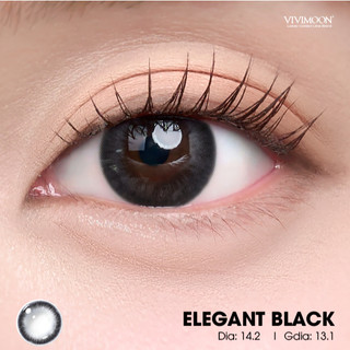 Lens 6 tháng VIVIMOON kính áp tròng cho mắt thở màu đen, độ cận từ 0 đến 8 (Giá 1 chiếc - 1 bên mắt)
