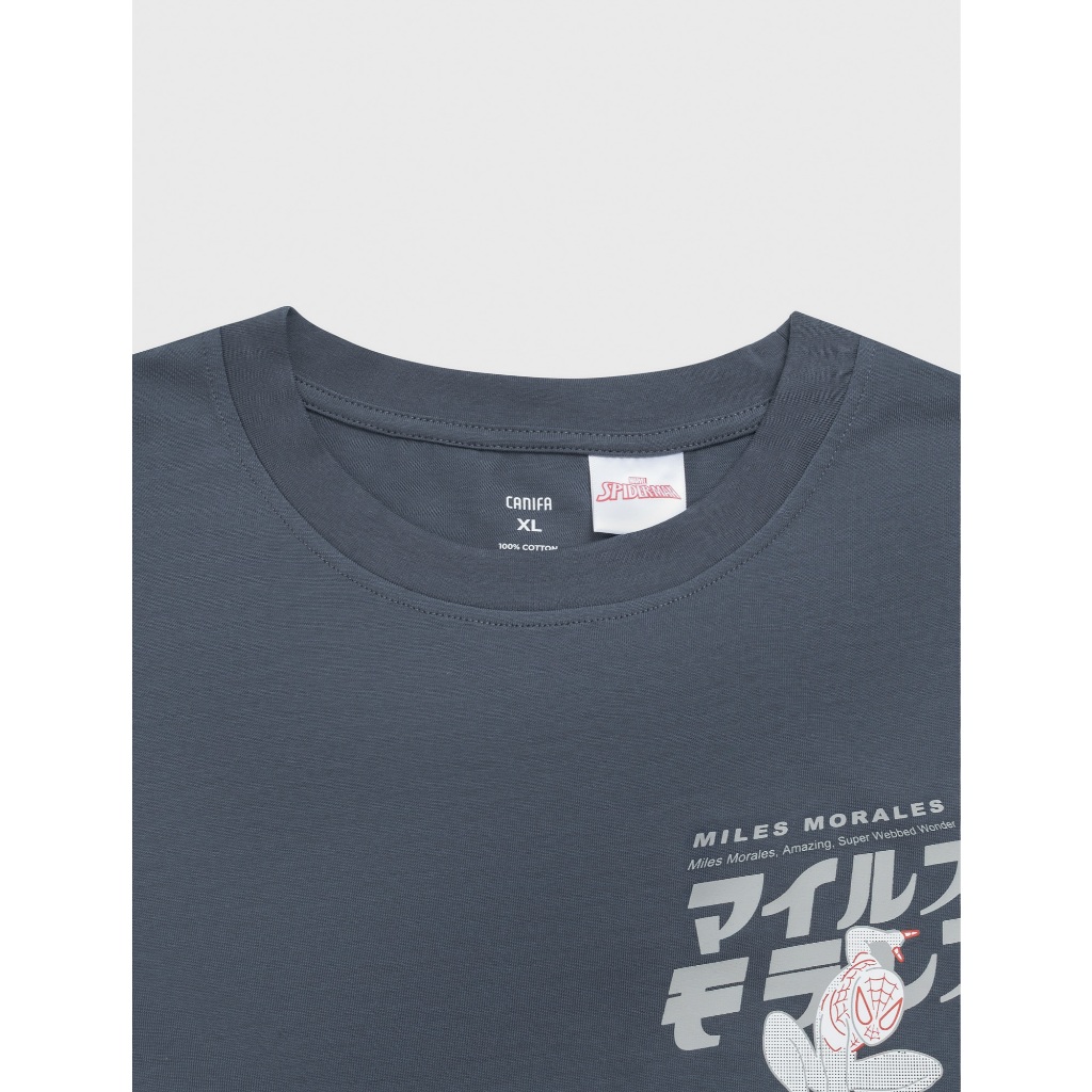 Áo phông nam CANIFA áo thun 100% cotton mềm mại thoáng khí cộc tay có hình in 8TS26S007