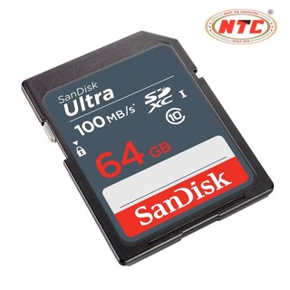 Thẻ nhớ Máy Ảnh SDXC SanDisk Ultra 64GB U1 100MB/s (Xanh) - Phụ Kiện Nhất Tín