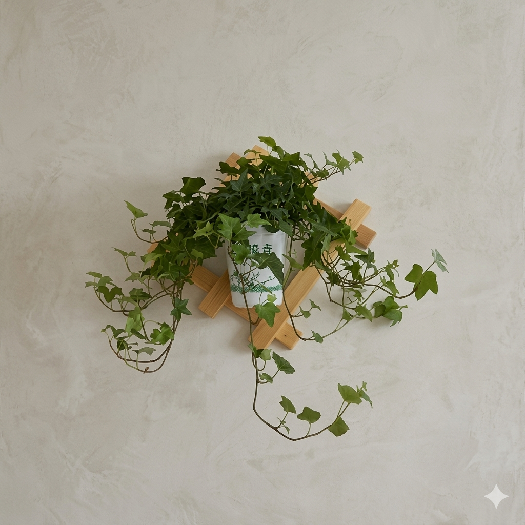 Kệ Gỗ Treo Tường Decor Ban Công 30x30cm - Kệ Thang Gỗ Trang Trí Cây Cảnh, Đồ Lưu Niệm Đa Năng (Gỗ Tự Nhiên)