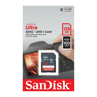 Thẻ nhớ Máy Ảnh SDXC SanDisk Ultra 128GB U1 100MB/s (Xanh) - Phụ Kiện Nhất Tín