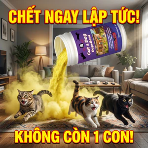 💫 Bảo vệ lâu dài 90 ngày 💫 Bột đuổi mèo & chó 600g – Chống mưa, chống nắng, an toàn, hiệu quả lâu dài ✅