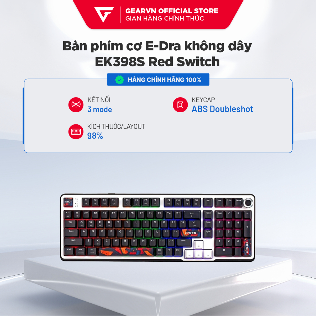 Bàn phím cơ E-Dra EK398S