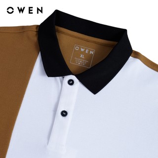Owen - Áo polo Body Fit APV262006 màu Nâu chất liệu CVC Spandex
