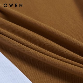 Owen - Áo polo Body Fit APV262006 màu Nâu chất liệu CVC Spandex