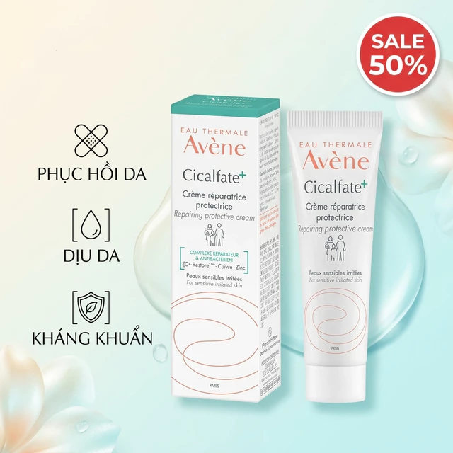 Kem phục hồi Avene Cicalfate giúp làm lành da, làm dịu tổn thương trên da 40ml (smith)