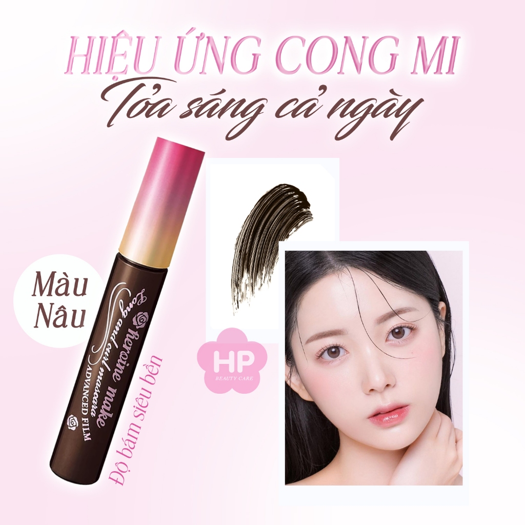 Mascara Màng Film Giúp Nâng Cong Và Dài Mi Kissme Heroine Make Long & Curl Advanced Film (Màu Nâu02)