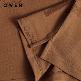 Owen - Áo polo Regular Fit APV262004 màu Nâu chất liệu CVC Spandex