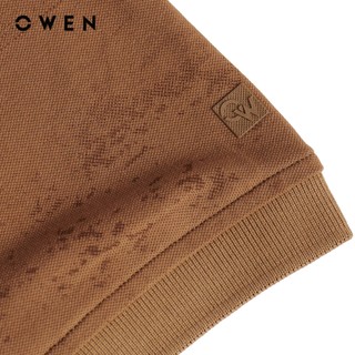 Owen - Áo polo Regular Fit APV262004 màu Nâu chất liệu CVC Spandex