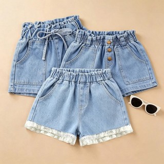 QuầN Short Jean Trẻ Em MớI HàN QuốC ThờI Trang, Dễ ThươNg ThoảI MáI, VảI QuầN đùI Cho Bé GáI