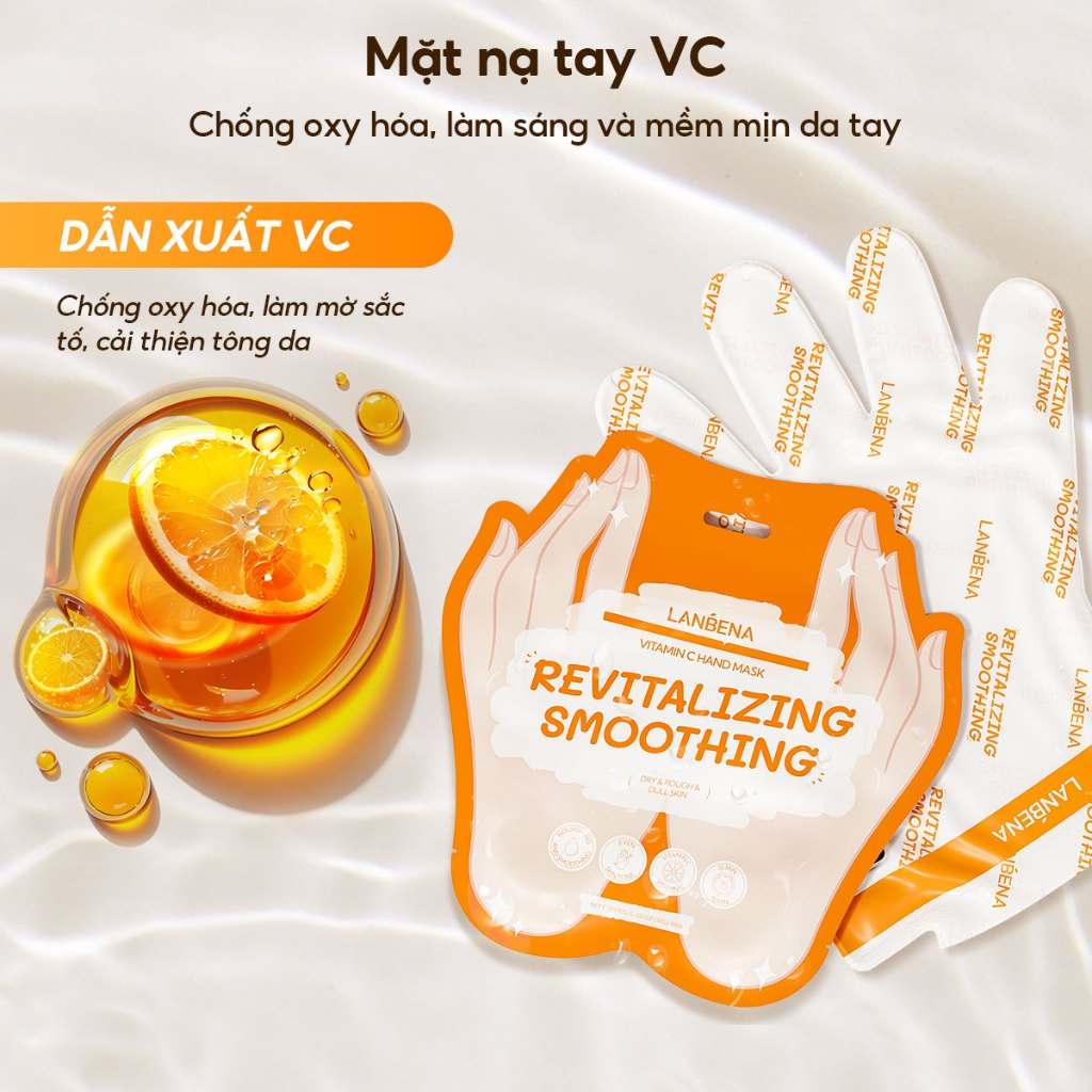 Mặt Nạ Da Tay Lanbena Revitalizing Smoothing 30g 2 miếng