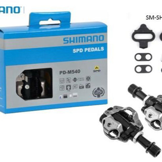 [Chính Hãng] Pedan-Bàn Đạp SHIMANO PD-M540 W/O Reflector, W/Cleat (SM-SH51) Cho Xe Đạp MTB, Touring, City, Road Bike