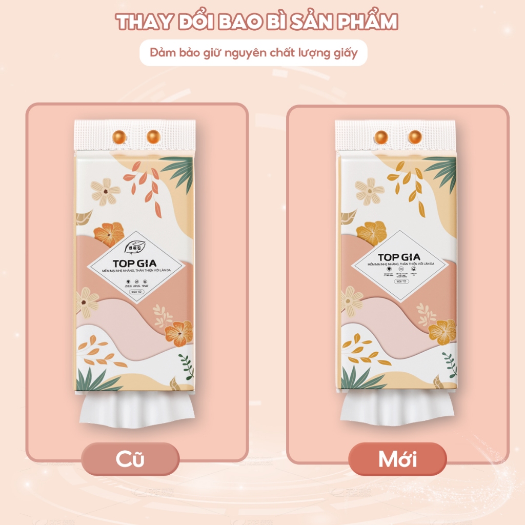 Combo thùng 5 bịch tiểu hạ và 1 bịch khăn mặt khô sắc việt Topgia