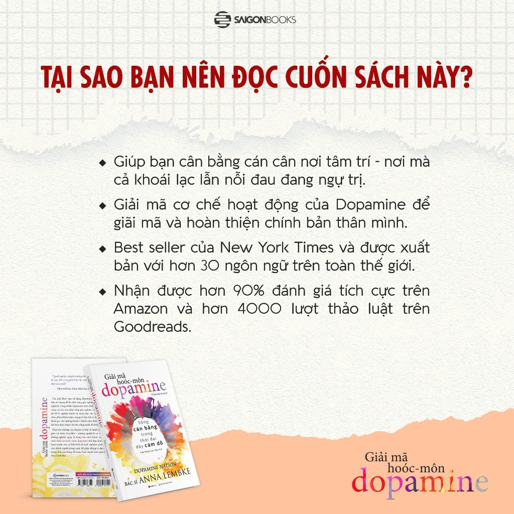 Sách - Giải Mã Hoóc-môn Dopamine - Anna Lembke