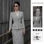 MINELEGÁNCE - SET ÁO VEST CỔ TIM ĐÍNH ĐÁ KÈM ĐAI ÁO THANH LỊCH, SANG TRỌNG - MIN357