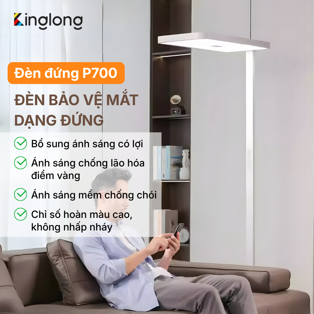Đèn Học Bảo Vệ Mắt SunnyRead P700 KingLong, Giảm Ánh Sáng Xanh Chống Cận Ánh Sáng Toàn Quang Phổ, Học Tập, Làm Việc