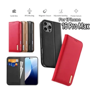 Bao da Dux Ducis Hivo cho iPhone 16 Pro/16 Pro max có ngăn cài thẻ da mềm