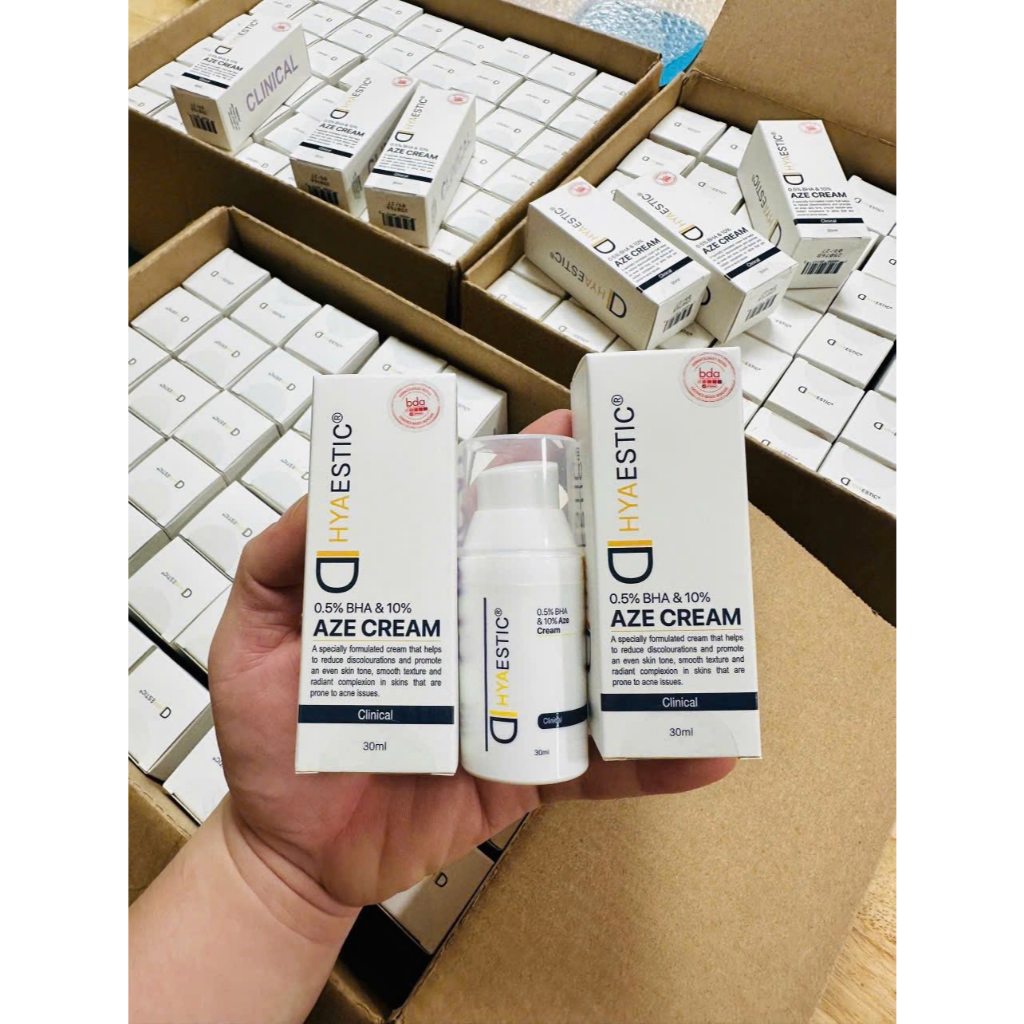 Kem dưỡng giảm mụn ngừa thâm Hyaestic 0,5% BHA & 10% Aze Cream 30ml