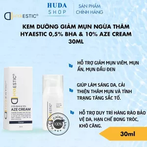 Kem dưỡng giảm mụn ngừa thâm Hyaestic 0,5% BHA & 10% Aze Cream 30ml