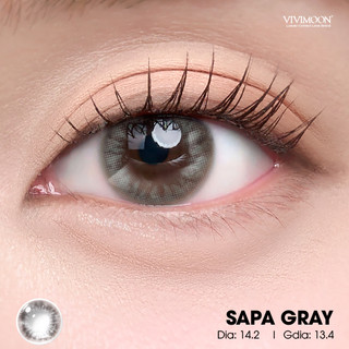 Lens 6 tháng VIVIMOON kính áp tròng cho mắt thở màu xám Gray, độ cận từ 0 đến 8 ( Giá 1 chiếc - 1 bên mắt)
