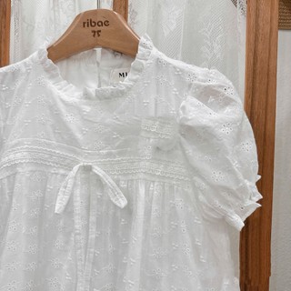 Set áo babydoll thô boi áo kèm chân váy A phối ren hàng hai lớp (HÀNG SẴN) LAVIAN S62