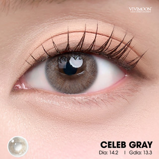 Lens 6 tháng VIVIMOON kính áp tròng cho mắt thở màu xám Gray, độ cận từ 0 đến 8 ( Giá 1 chiếc - 1 bên mắt)