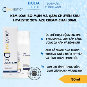 Kem loại bỏ mụn và ƞám chuyên sâu Hyaestic 20% AZE Cream chai 30ml