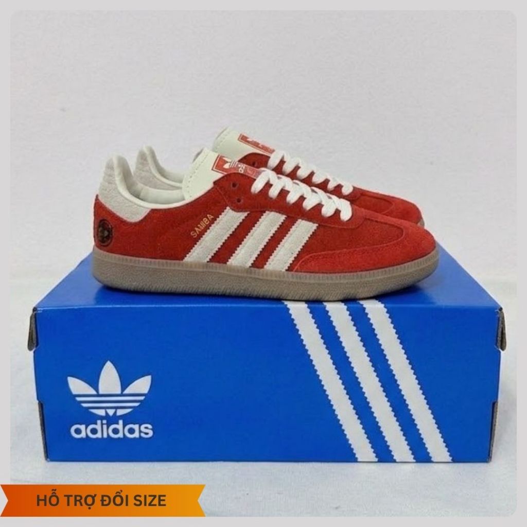 Giày Thể Thao Samm.Ba Đỏ, GIày Sneaker Samm.ba Đỏ Thời Trang Nam Nữ
