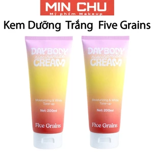 Kem Dưỡng Nâng Tone Body Five Grains Trắng Da 200ml Dưỡng Ẩm Nâng Tone Da