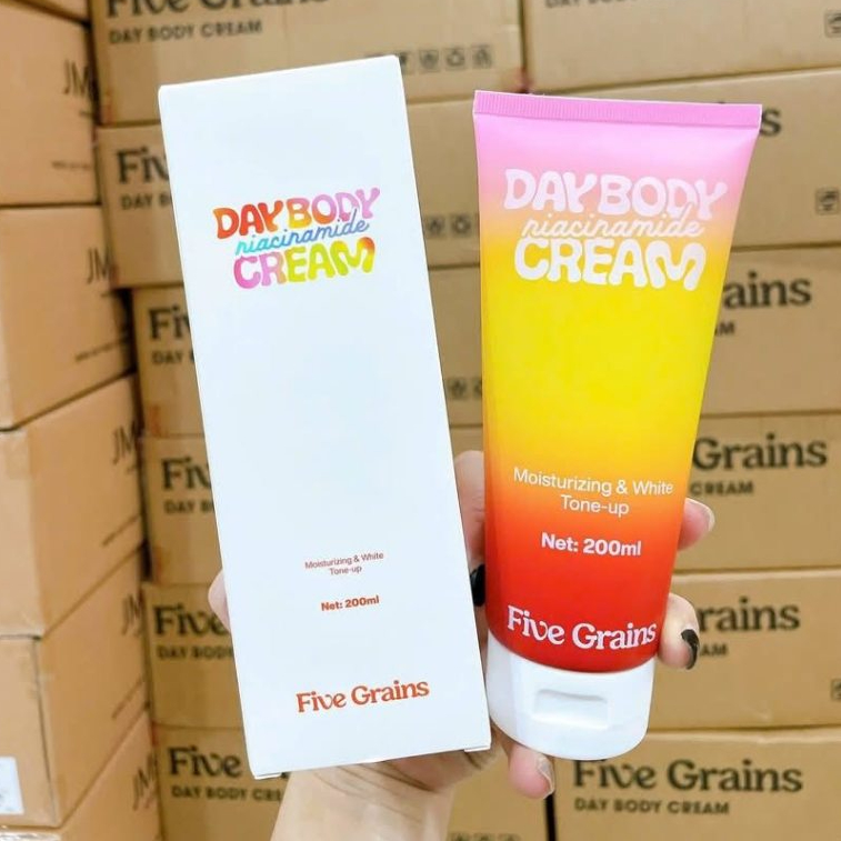 Kem Dưỡng Nâng Tone Body Five Grains Trắng Da 200ml Dưỡng Ẩm Nâng Tone Da