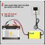 Sạc Bình Ắc Quy 12V 2A Loại Nhỏ Tự Ngắt, Bộ Nạp Kích Bình Nước Axit Chì, Xe Máy, Xe Điện