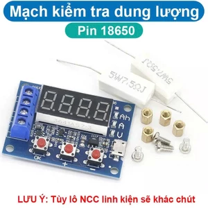 Mạch kiểm tra dung lượng pin 18650 màn hình LED