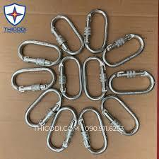 Móc khoá gài, móc carabiner, móc khóa an toàn, Móc leo núi. Móc khóa thép treo võng xích đu bao cát