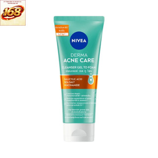 Sữa Rửa Mặt NIVEA Derma Anti-Acne Clear (Sạch Mụn Sau 7 Ngày) dung tích 90ml - 94270