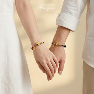 Trúc Mã - Vòng Tay Dây Đan, Charm Ngựa - Quà Tặng Cho Cặp Đôi Mang Ý Nghĩa Về Sự Viên Mãn, Hạnh Phúc