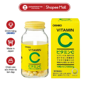 Viên uống vitamin C Orihiro 300 viên hỗ trợ sức khỏe và làn da chính hãng Nhật Bản