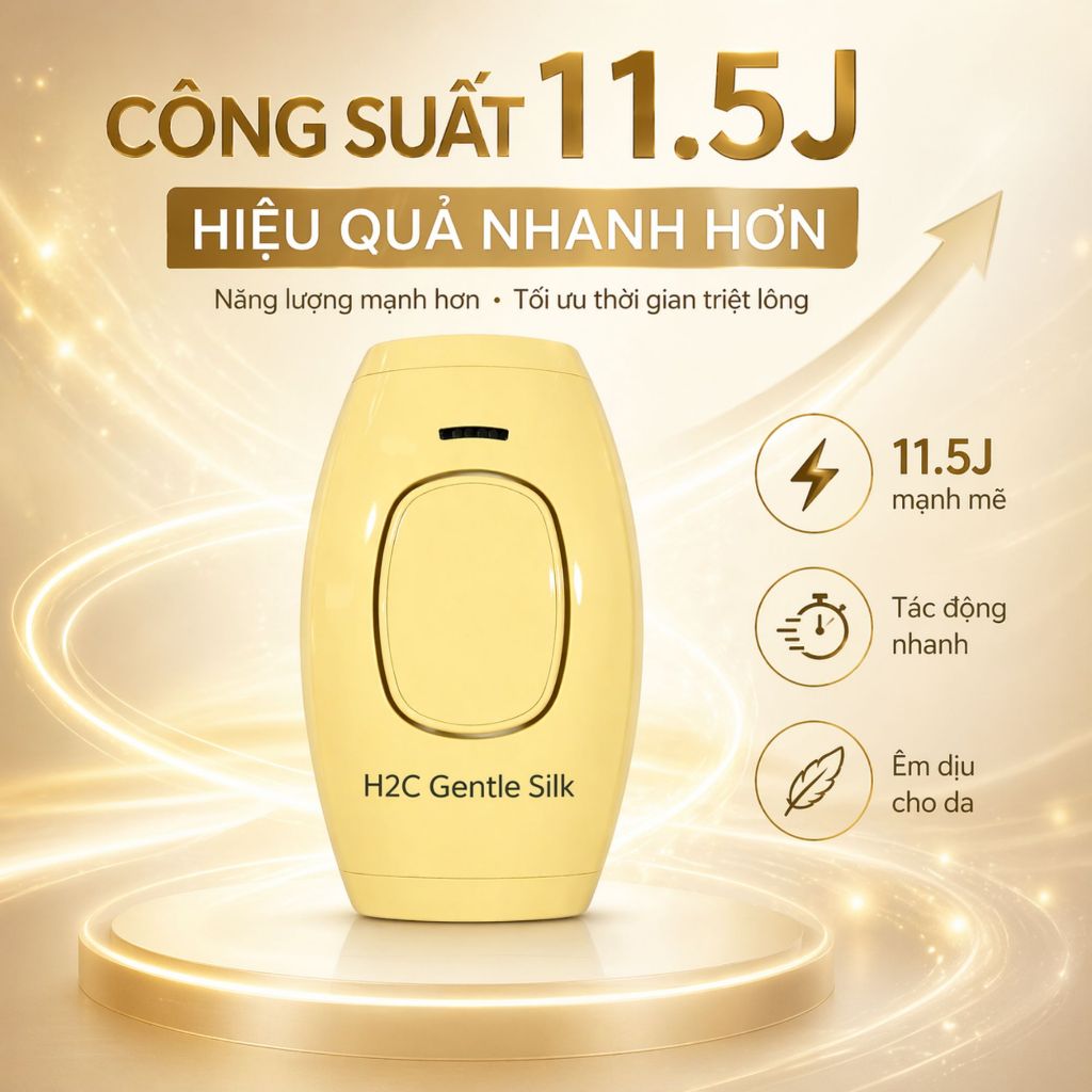 Máy triệt lông mini, Triệt lông vĩnh viễn 5 cấp công nghệ IPL H2C