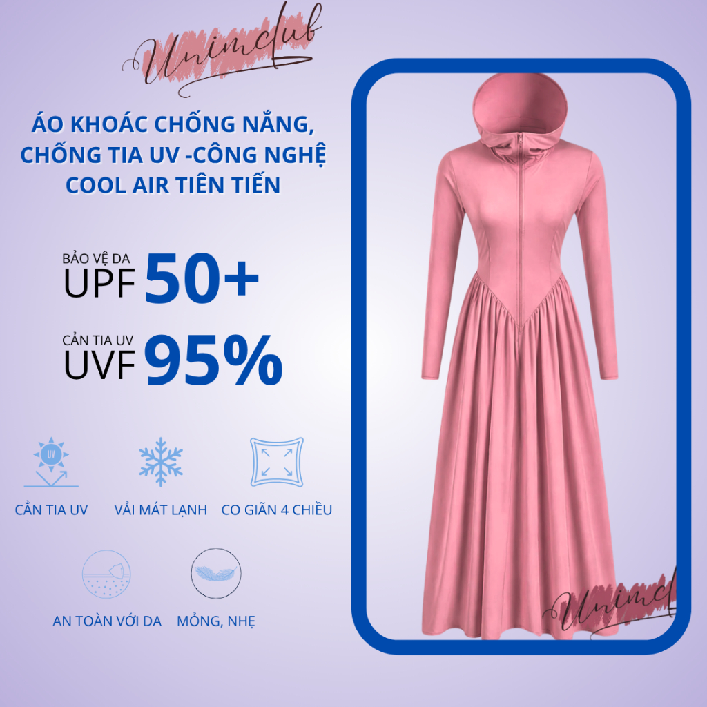 [Hỏa Tốc] Áo Chống Nắng Nữ Công Nghệ Cool Air Dáng Dài Vải Thun Lạnh Premium Thoáng Mát Thấm Hút Mồ Hôi  ACN39