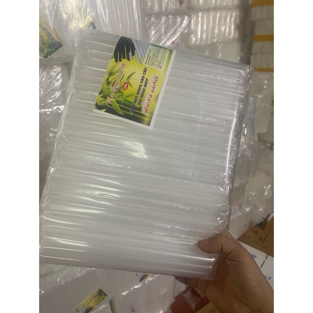 400g Ốnghút phi 6-8-12 có bọc màng BOPP dùng một lần