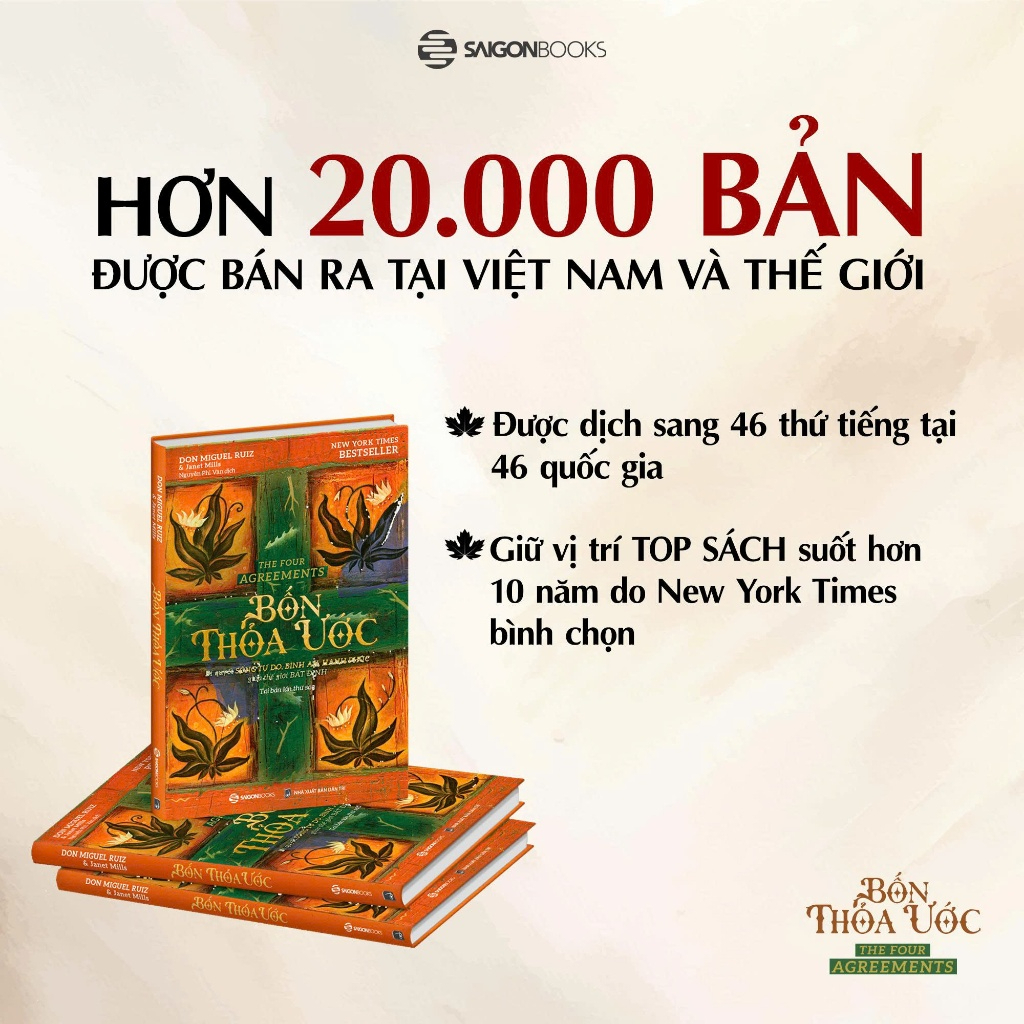 Sách - Bốn thỏa ước - Tác giả Janet Mills , don Miguel Ruiz