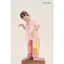 Quần Dài Bé Gái GUMAC Form Suông Bo Chun Phối Ren Kaki Mềm Dễ Thương QKG04036