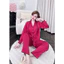 Tay dài quần dài pijama lụa latin trơn , mềm nhẹ mát