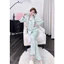 Tay dài quần dài pijama lụa latin trơn , mềm nhẹ mát