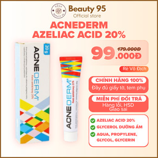Kem Acne Derm 20% Azelaic Acid Giúp Giảm Mụn Mờ Thâm Dưỡng Ẩm Sâu 20g