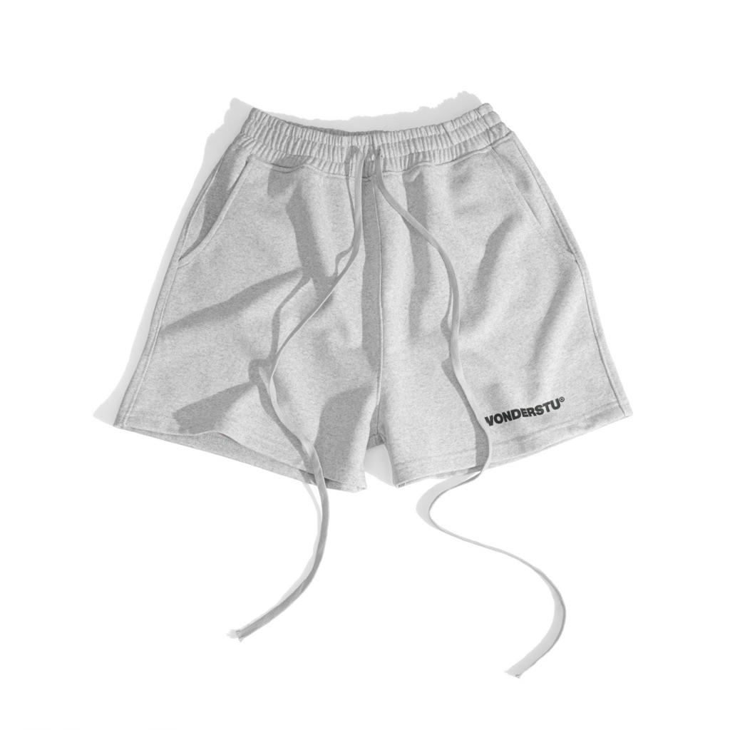 QUẦN SHORT NỈ CUA IN CHỮ "LOGO" WONDERSTU - UNISEX 400GSM