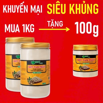 [ ORGANIC] Bột Tam thất bắc nguyên chất BNT FARM 1kg,Loại 1,phòng chống ung thư,đạt chuẩn Bộ y tế QĐ46/2007/BYT